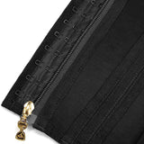 Colombian waist trainer vest with gold zippers and steel ribs for waist shaping and back support