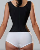 Colombian waist trainers hourglass eraser vest with steel ribs and gold zippers for waist shaping and support