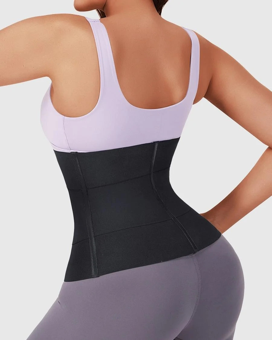 FeelinGirl Waist Trainer for Women Under Clothes Underbust Segmented  Corsets Cincher Invisible Seamless Hourglass Shapewear Blac